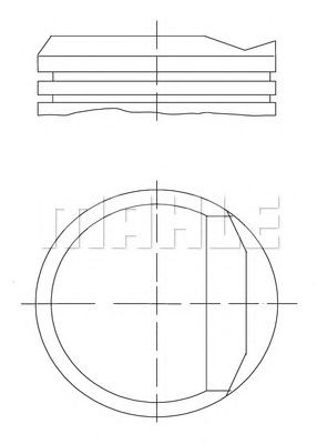 MAHLE 0348102 -  Поршень
