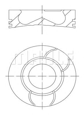 MAHLE 0387600 -  Поршень