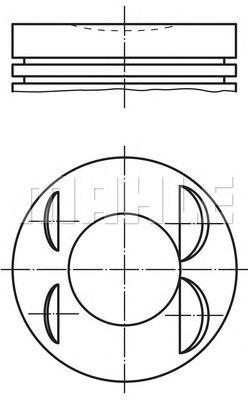 MAHLE 0396500 -  Поршень