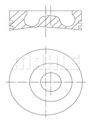 MAHLE 0439400 -  Поршень