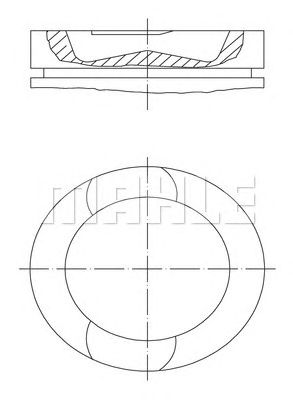 MAHLE 0610100 -  Поршень