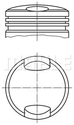 MAHLE 0813000 -  Поршень