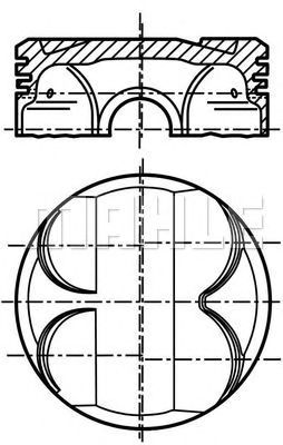 MAHLE 081pi00101001 -  Поршень двигателя