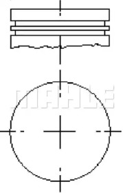 MAHLE 081pi00102000 -  Поршень