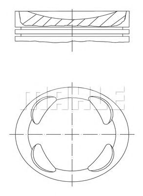 MAHLE 081pi00104002 -  Поршень двигателя
