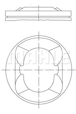MAHLE 081pi00110000 -  Поршень