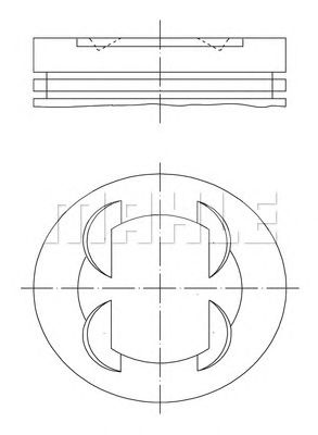 MAHLE 0830101 -  Поршень