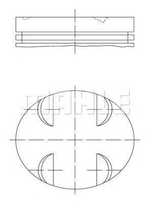 MAHLE 0830901 -  Поршень