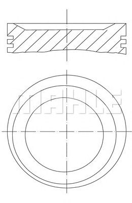 MAHLE 0831002 -  Поршень