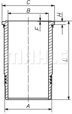MAHLE 099lw00104001 -  Гильза цилиндра
