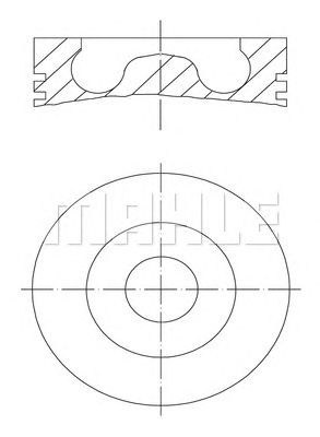 MAHLE 099pi00127000 -  Поршень