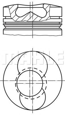 MAHLE 1018600 -  Поршень
