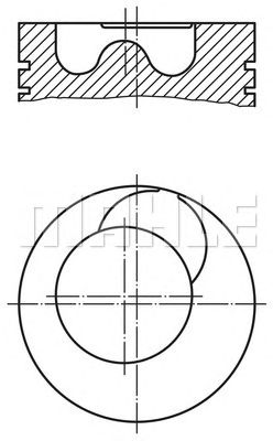 MAHLE 2092300 -  Поршень