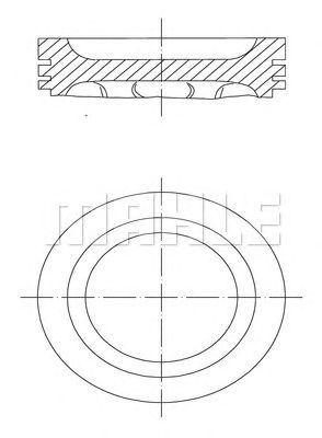 MAHLE 2220100 -  Поршень