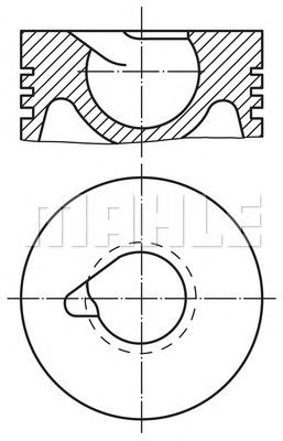 MAHLE 2273400 -  Поршень