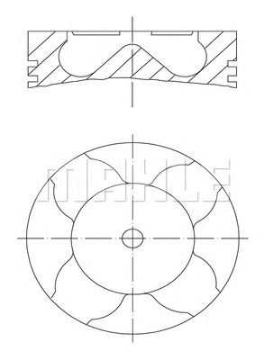 MAHLE 227pi00111000 -  Поршень