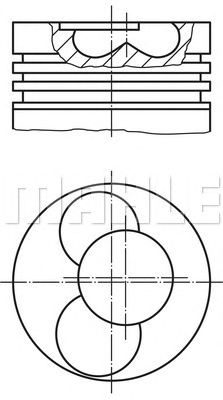 MAHLE 2289020 -  Поршень