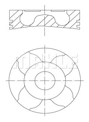 MAHLE 2290410 -  Поршень