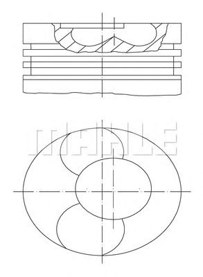 MAHLE 2290710 -  Поршень