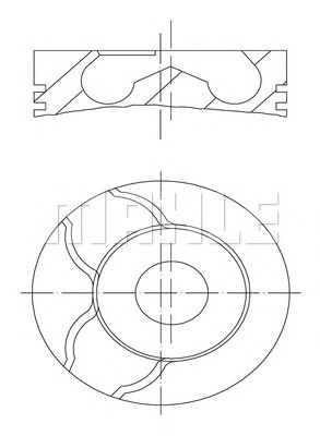 MAHLE 2290800 -  Поршень
