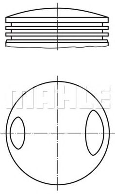MAHLE 5031800 -  Поршень