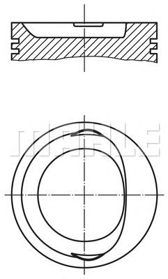 MAHLE 5681002 -  Поршень