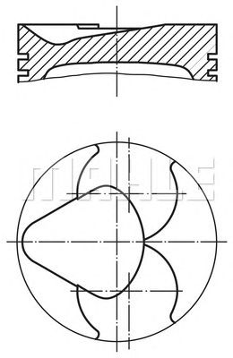 MAHLE 6811100 -  Поршень