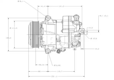 MAHLE acp52 -  Компрессор, кондиционер