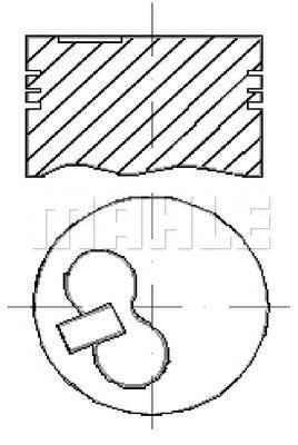 MAHLE e211510 - Поршень