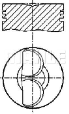 MAHLE e25100020 - Поршень