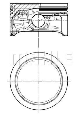 MAHLE e25298040 - Поршень