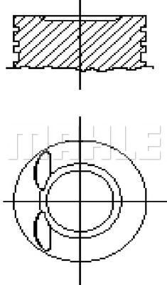MAHLE e25327040 - Поршень