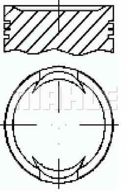 MAHLE e25450040 - Поршень