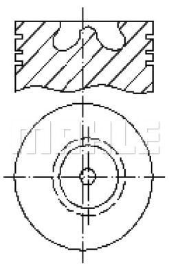 MAHLE e57850050 - Поршень