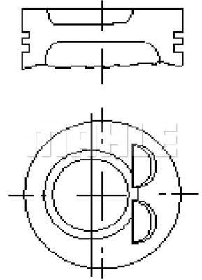 MAHLE e59300050 - Поршень
