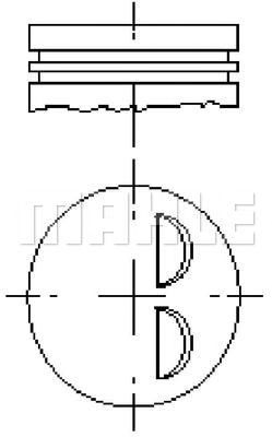 MAHLE e59330 - Поршень