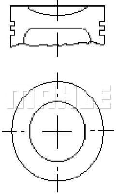 MAHLE e70150100 - Поршень