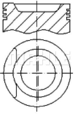 MAHLE e70780100 -  Поршень