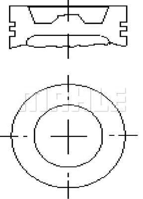 MAHLE e70880050 -  Поршень