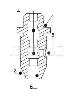 MAHLE ge0700088 -  Направляющая втулка клапана