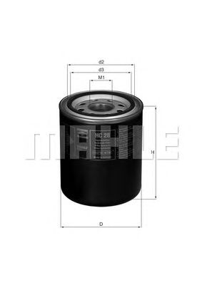 MAHLE hc28 -  Фильтр, Гидравлическая система привода рабочего оборудования