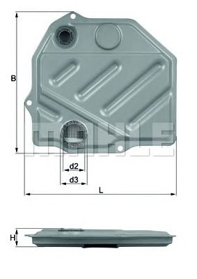 MAHLE hx46 -  Гидрофильтр, автоматическая коробка передач