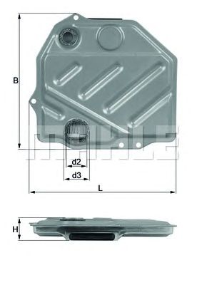 MAHLE hx48 -  Гидрофильтр, автоматическая коробка передач