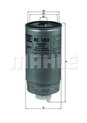 MAHLE kc103 -  Топливный фильтр