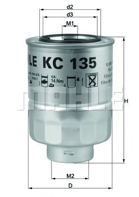 MAHLE kc135d -  Топливный фильтр