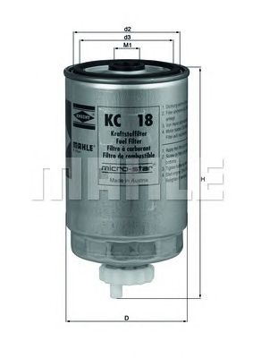 MAHLE kc18 -  Топливный фильтр