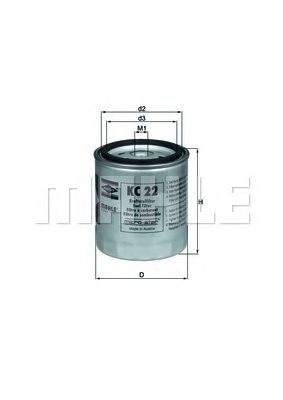 MAHLE kc22 -  Топливный фильтр