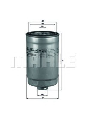 MAHLE kc226 -  Топливный фильтр