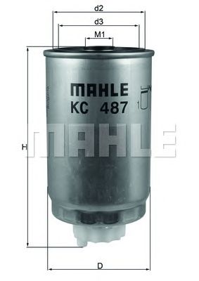 MAHLE kc487 -  Топливный фильтр