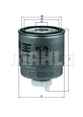 MAHLE kc76 -  Топливный фильтр